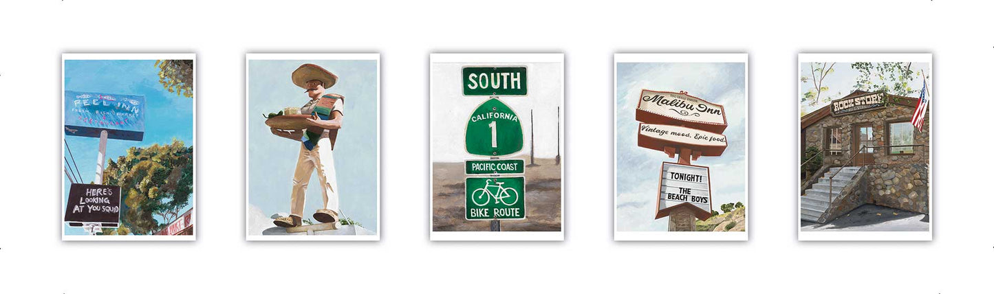 Postcards from Malibu (Selection of 5)