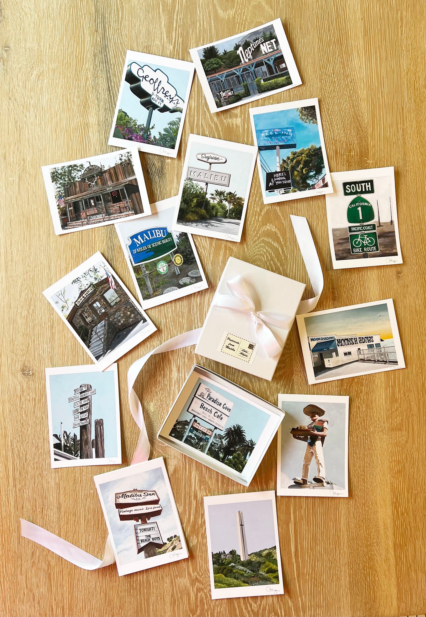 “Postcards From Malibu” Mini-Prints Box Set