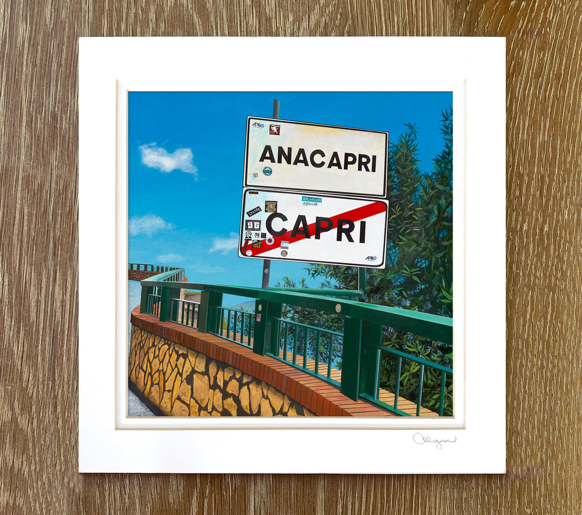 Matted Mini Capri Prints