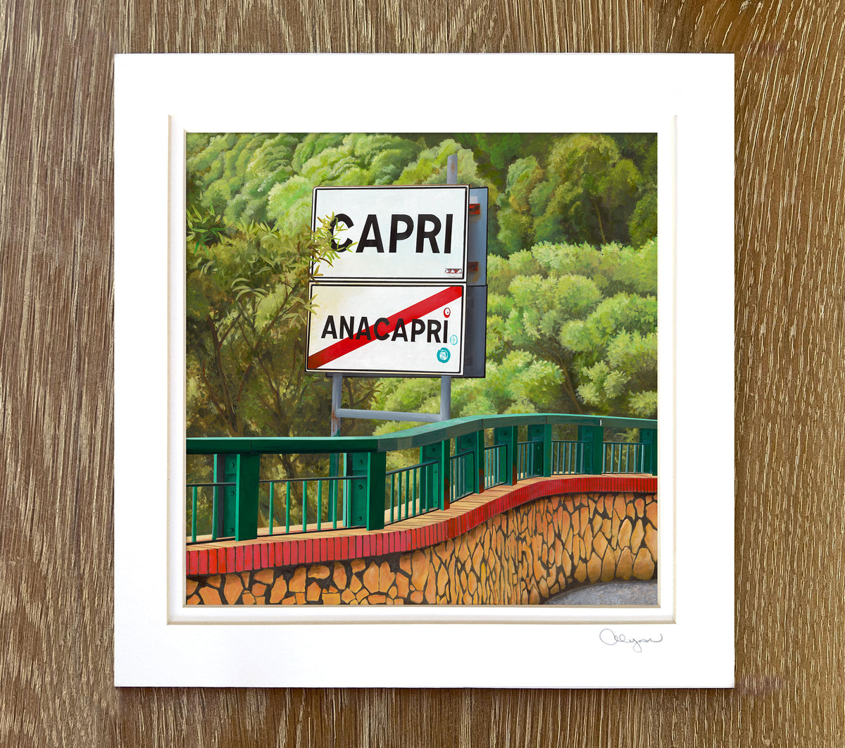 Matted Mini Capri Prints