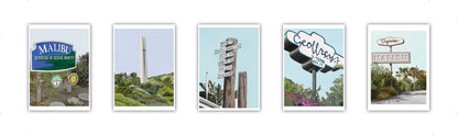 Postcards from Malibu (Selection of 5)
