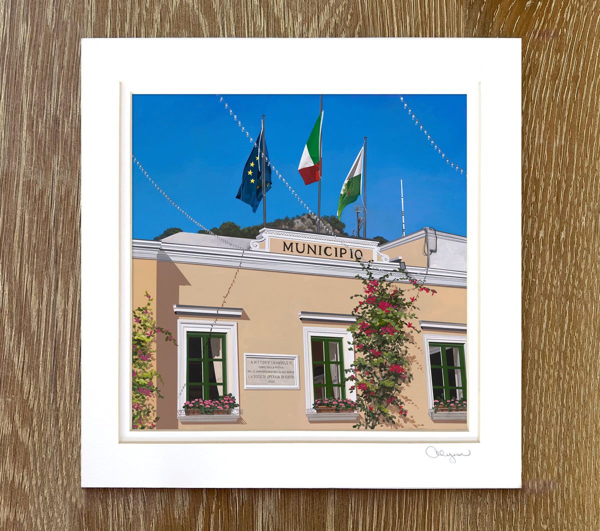Matted Mini Capri Prints